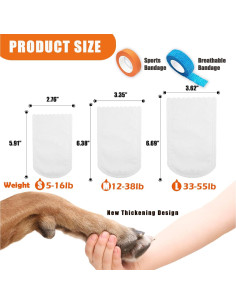 20 Botas Desechables para Perros RosyLife - Mediano, Impermeables 2