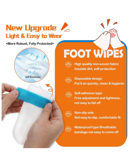 20 Botas Desechables para Perros RosyLife - Mediano, Impermeables