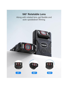 Cámara Corporal BOBLOV M7Pro 4K GPS 256GB Audio 180 2