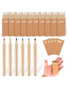 Lápices de Colores Faccito Mini 3.5" para Niños - 60 Piezas