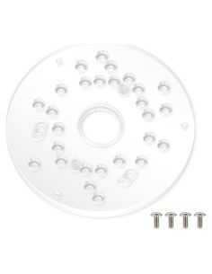 Placa Base de Fresadora POWERTEC Acrílica 14.6 cm con Tornillos