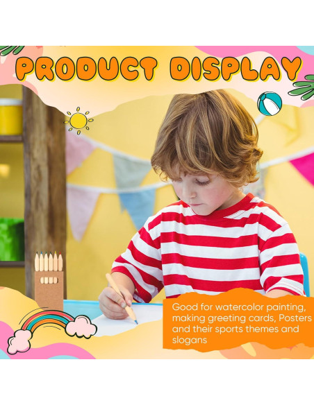 Lápices de Colores Faccito Mini 3.5" para Niños - 60 Piezas