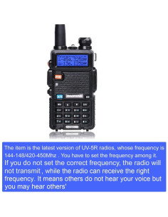 Paquete de 6 Radios de Dos Vías Baofeng UV-5R 144-148/420-450Mhz 2