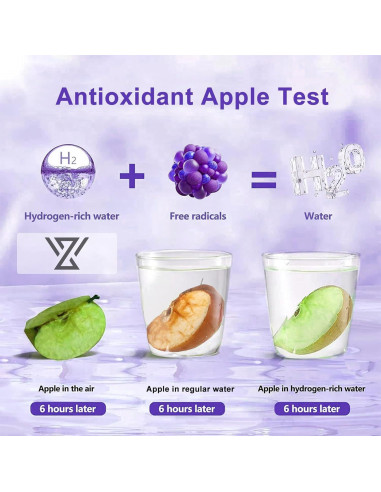 Botella de Agua de Hidrógeno HomEnjoy 414ml Portátil Recargable