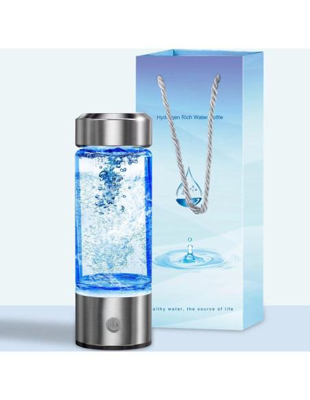 Botella de Agua de Hidrógeno HomEnjoy 414ml Portátil Recargable