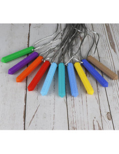 Collares Masticables Sensitivos para Niños - 10 Paquetes de Silicona 2