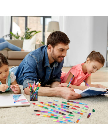 28 Crayones Apilables Eersida Multicolor para Niños