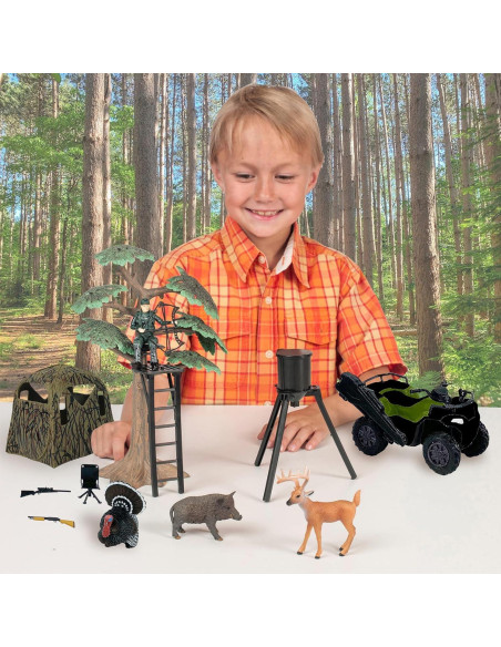 Gran Conjunto de Caza Big Country Toys - 13 Piezas para Niños 3+