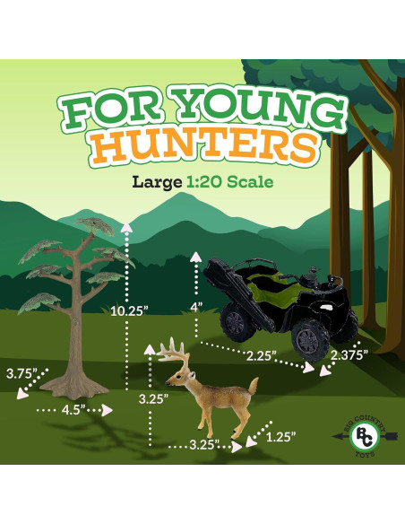 Gran Conjunto de Caza Big Country Toys - 13 Piezas para Niños 3+