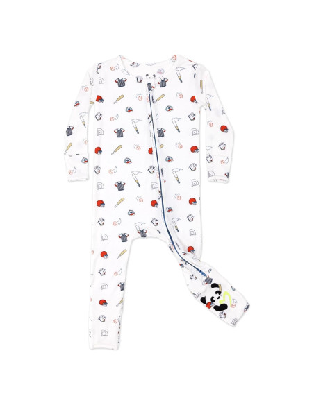Pijama Convertible Bellabu Bear Bambú Recién Nacido Béisbol