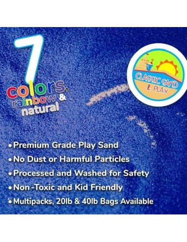 Arena de Juego ARENA CLÁSICA Azul 9,07 kg No Tóxica