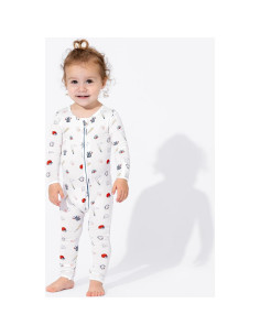 Pijama Convertible Bellabu Bear Bambú Recién Nacido Béisbol 2