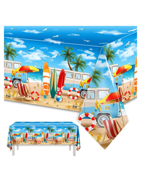 HAKOTI 3 Manteles de Playa Hawaianos 220x130 cm para Fiesta