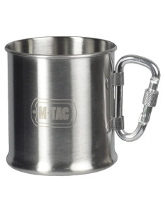 Taza de Camping M-Tac 250ml Acero Inoxidable con Mango Plegable