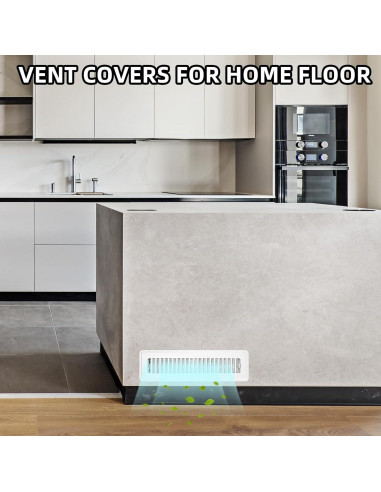 Registro de Piso Ajustable Accord Ventilation 2x10 Blanco