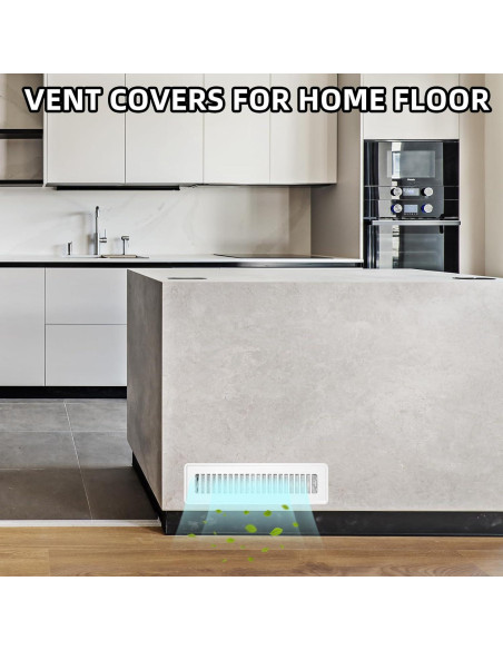 Registro de Piso Ajustable Accord Ventilation 2x10 Blanco