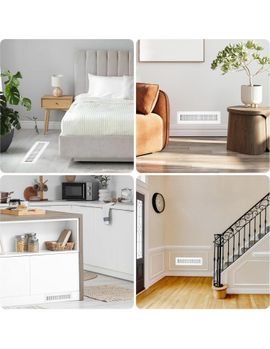 Registro de Piso Ajustable Accord Ventilation 2x10 Blanco