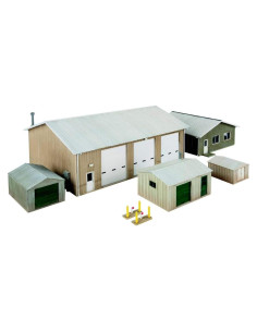 Kit Instalación Mantenimiento Vehículos HO Walthers 5 Edificios