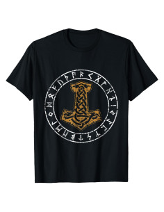 Camiseta Mjolnir Martillo de Thor para Hombres - Diseño Nórdico