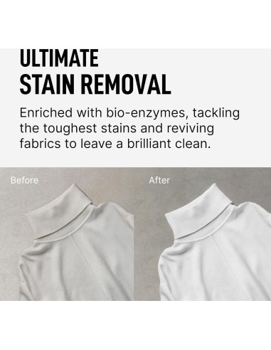 Detergente para Ropa Salsa de Lavandería 69 Paquetes + Aumentador 311ml Sándalo