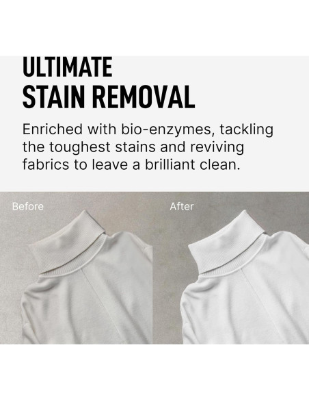 Detergente para Ropa Salsa de Lavandería 69 Paquetes + Aumentador 311ml Sándalo