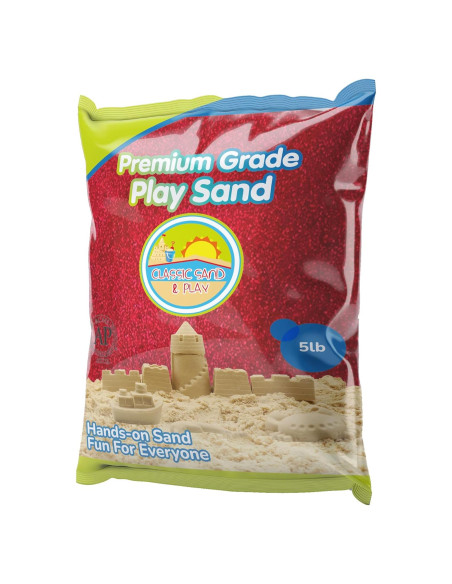 Arena de Jugar Clásica ARENA CLÁSICA 5 kg Color Rojo