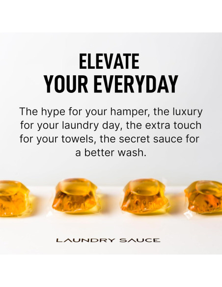 Detergente para Ropa Salsa de Lavandería 69 Paquetes + Aumentador 311ml Sándalo