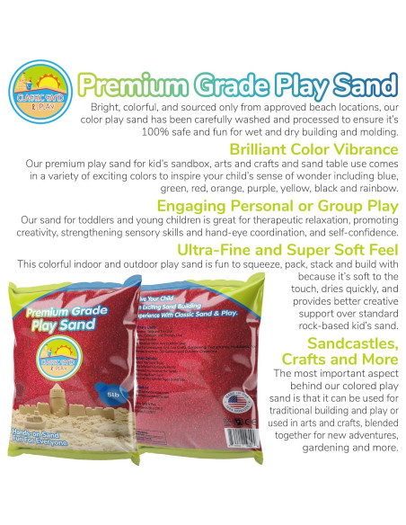 Arena de Jugar Clásica ARENA CLÁSICA 5 kg Color Rojo