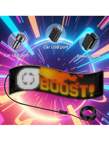 Tiras de Luz LED Fivahiva 2PCS 37.4x9.2cm Impermeables