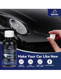 Reparador de Rayones SENVEN 42.5ml Pintura Negra Brillante 2