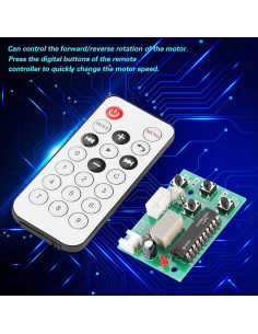 Controlador de Motor Paso a Paso DC 4-6V ViaGasaFamido con Control Remoto 2