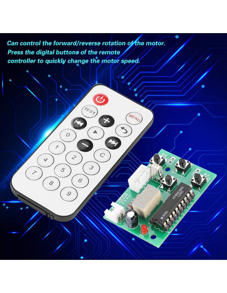 Controlador de Motor Paso a Paso DC 4-6V ViaGasaFamido con Control Remoto
