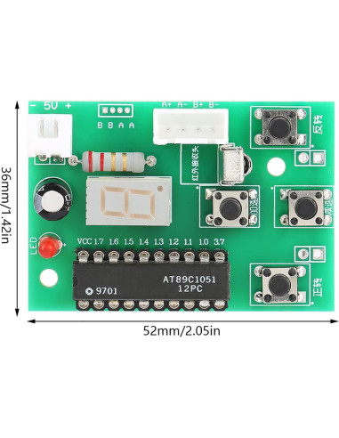 Controlador de Motor Paso a Paso DC 4-6V ViaGasaFamido con Control Remoto