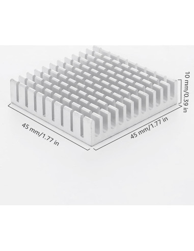 10 Disipadores de Calor de Aluminio Unxuey 45x45x1 cm