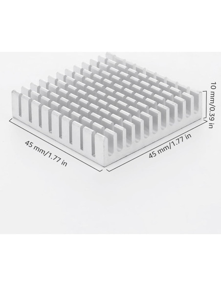 10 Disipadores de Calor de Aluminio Unxuey 45x45x1 cm
