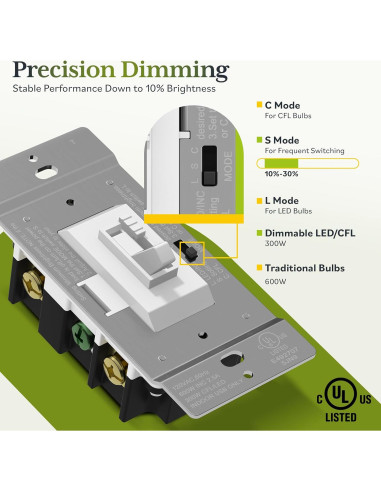 Interruptor Regulable TG Digital 1 Polo 3 Vías Blanco LED