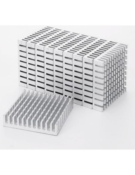 10 Disipadores de Calor de Aluminio Unxuey 45x45x1 cm