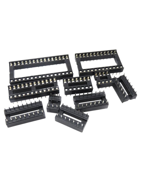 Zócalos IC 10 Piezas FIEMWRINSIE para Componentes Electrónicos