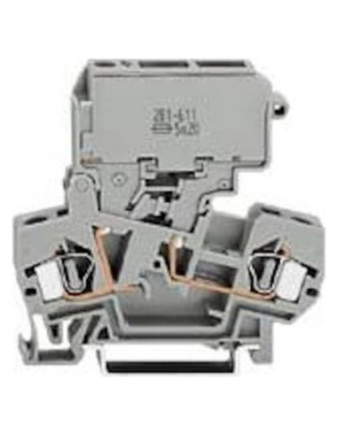 Fusible de 2 Conductores WAGO 281-611 para Riel DIN 35mm