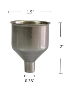 6 Embudos de Acero Inoxidable Mirenlife para Frascos 2