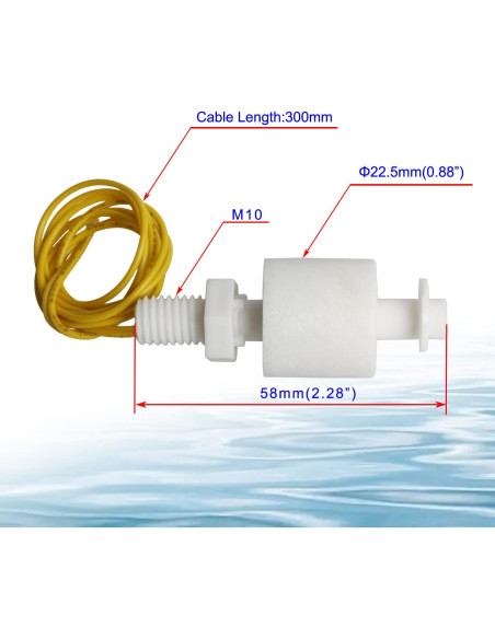 Sensor de Nivel de Líquido Aopin ZP4510 Flotador 1 Pcs