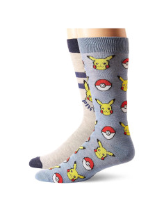 Calcetines de tripulación Pokemon para hombres - 2 pares