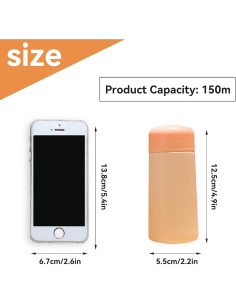 Botella de Agua Aislada para Niños Cyrank 150ml Rosa 2