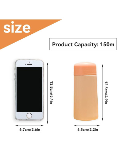 Botella de Agua Aislada para Niños Cyrank 150ml Rosa