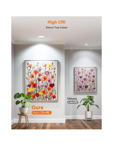 Iluminación empotrada LED DUSKTEC 6" RGBCW 13W regulable