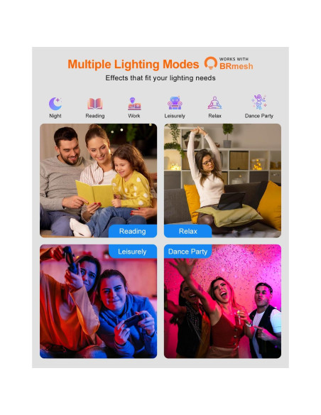 Iluminación empotrada LED DUSKTEC 6" RGBCW 13W regulable