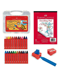 Set de Crayones de Cera de Abeja Faber-Castell 24 Pzs