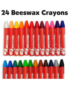 Set de Crayones de Cera de Abeja Faber-Castell 24 Pzs 2