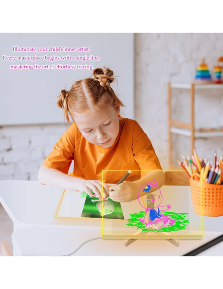 Tablero Acrílico LED Laysinly 30x20 cm Borrado en Seco