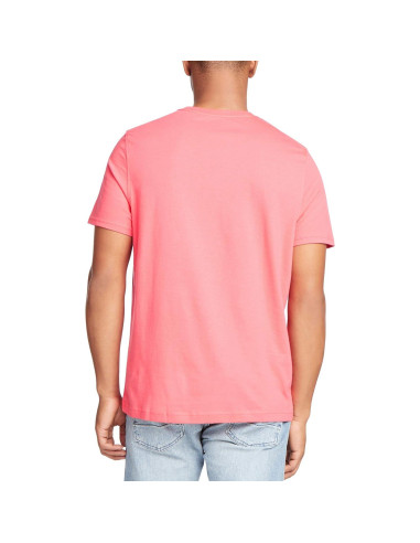 Camiseta Nautica de Cuello Redondo Manga Corta Melón Berry